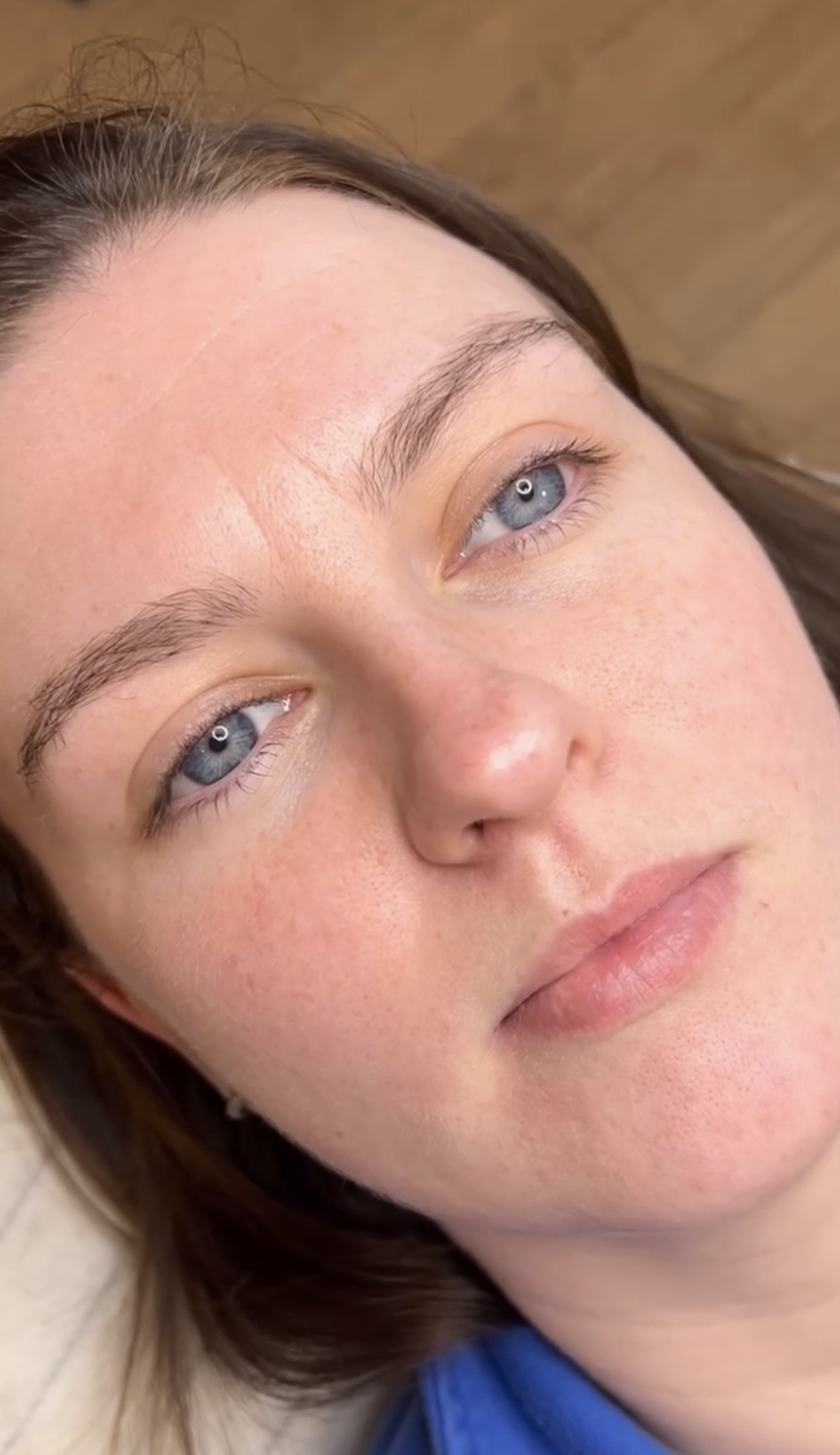 Brow treatment before Elevated Beauty Newtownards