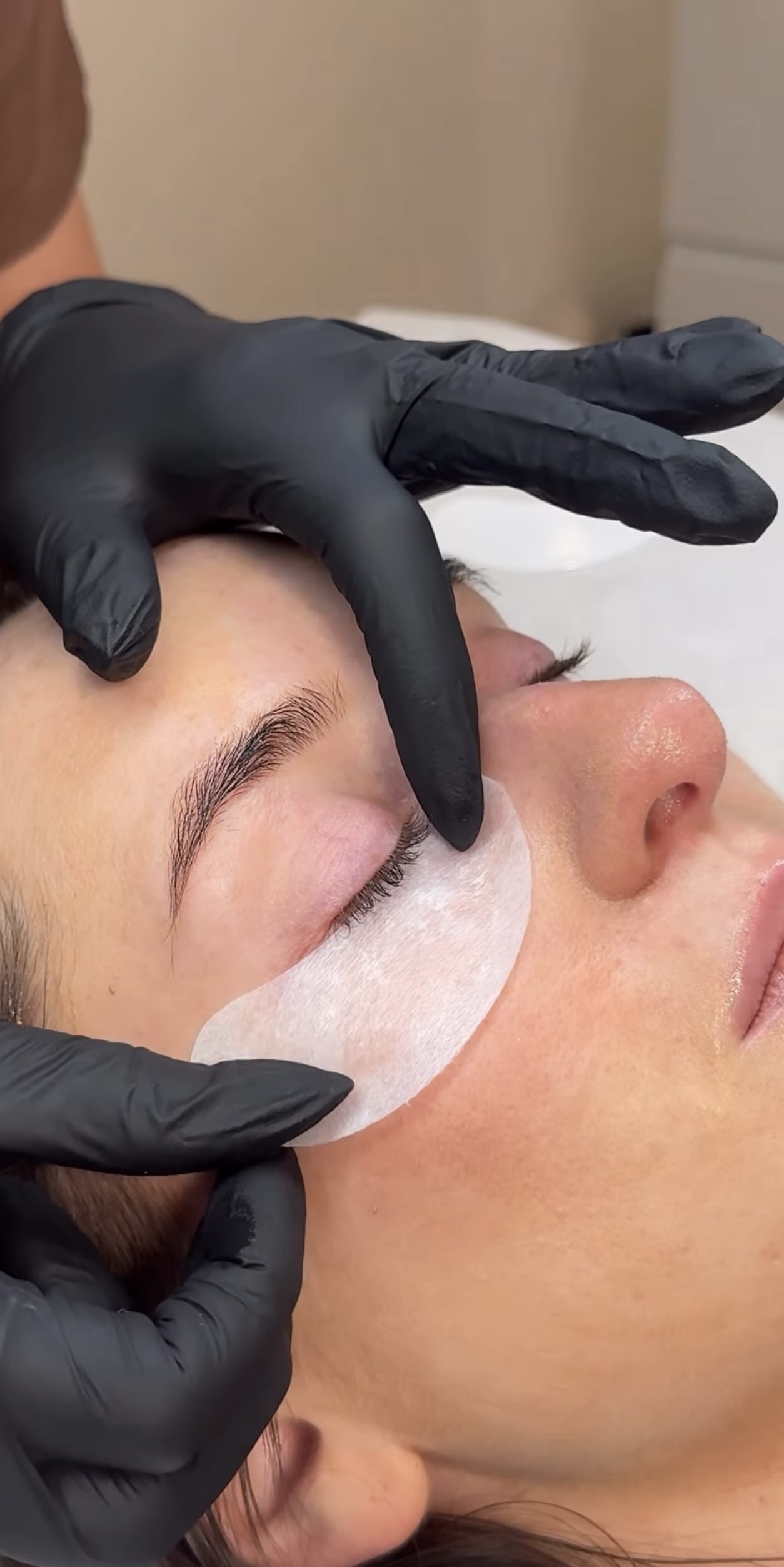 Lash extensions before treatment Elevated Beauty Newtownards